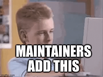 maintainers add this